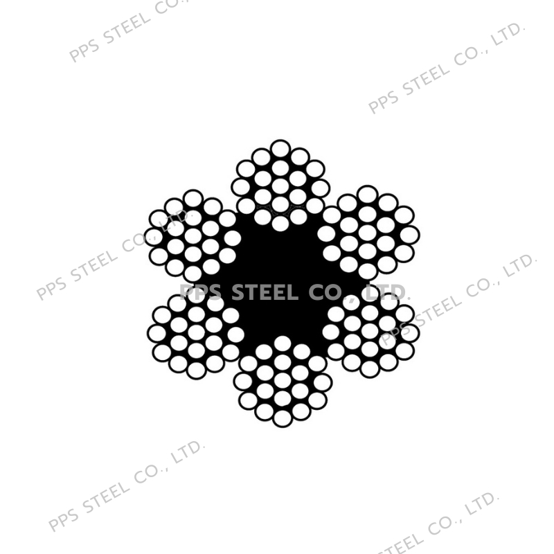 ลวดสลิงดำ 6x19-FC