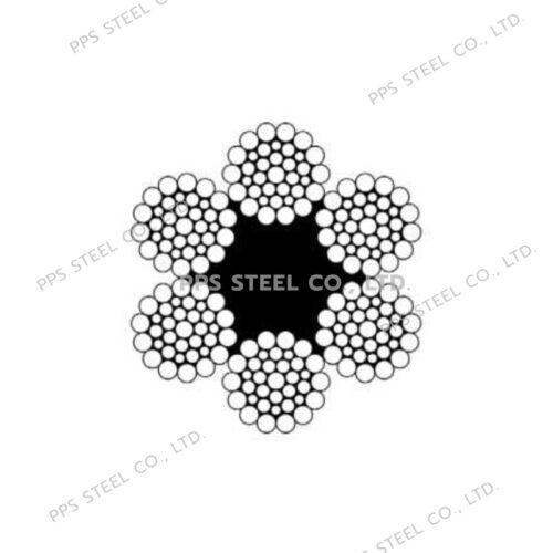 ลวดสลิงสังกะสี 6x36-Fc