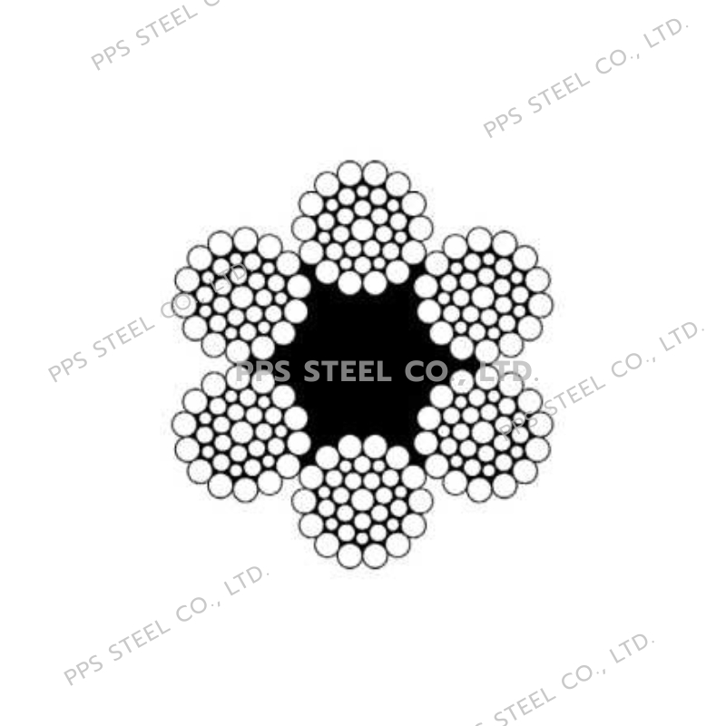 ลวดสลิงสังกะสี 6x36-Fc